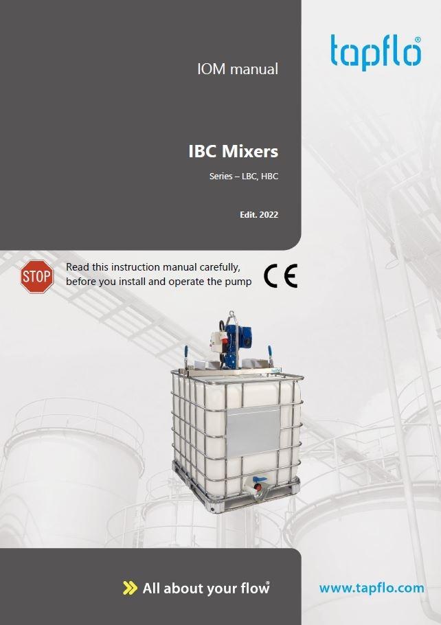 Manual cover Industrial Mixers